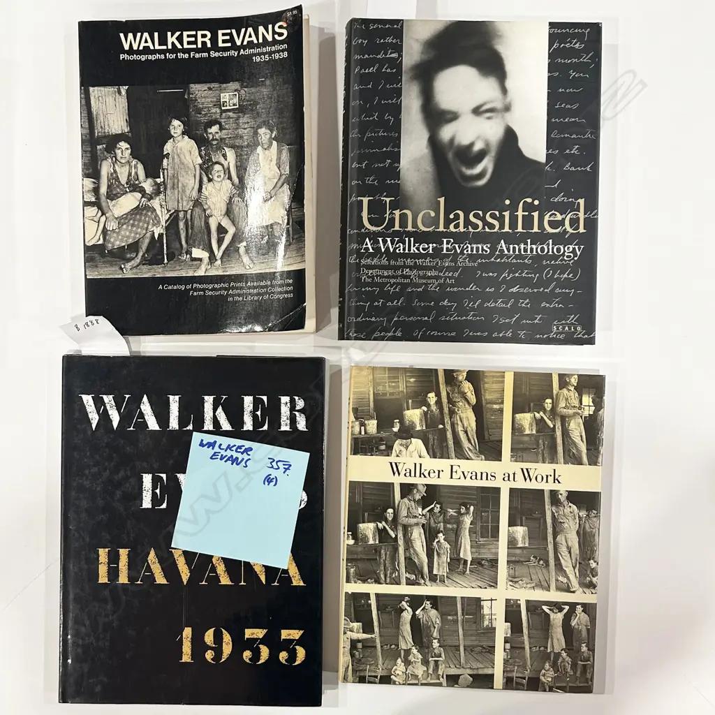 FOUR BOOKS: WALKER EVANS PHOTOGRAPHY Image 1++
